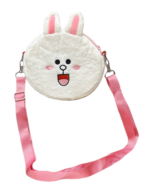 Borsa Passeggio in Peluche Coniglio con Tracolla - Cony