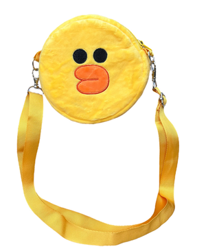 Borsa Passeggio in Peluche Canarino con Tracolla - Sally