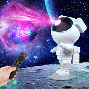 Proiettore Astronauta Luci a LED 360° Proiezione Nebulose Stelle Telecomando Incluso