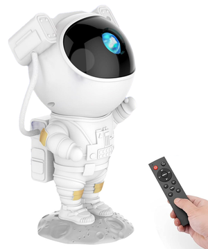 Proiettore Astronauta Luci a LED 360° Proiezione Nebulose Stelle Telecomando Incluso