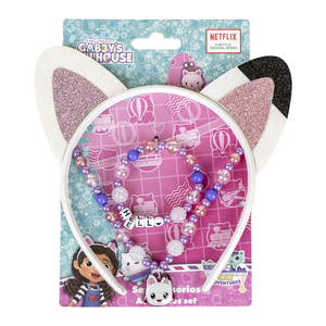 Set Accessori Gabby's Dollhouse Bracciale Collana Cerchietto con Orecchie - 2561