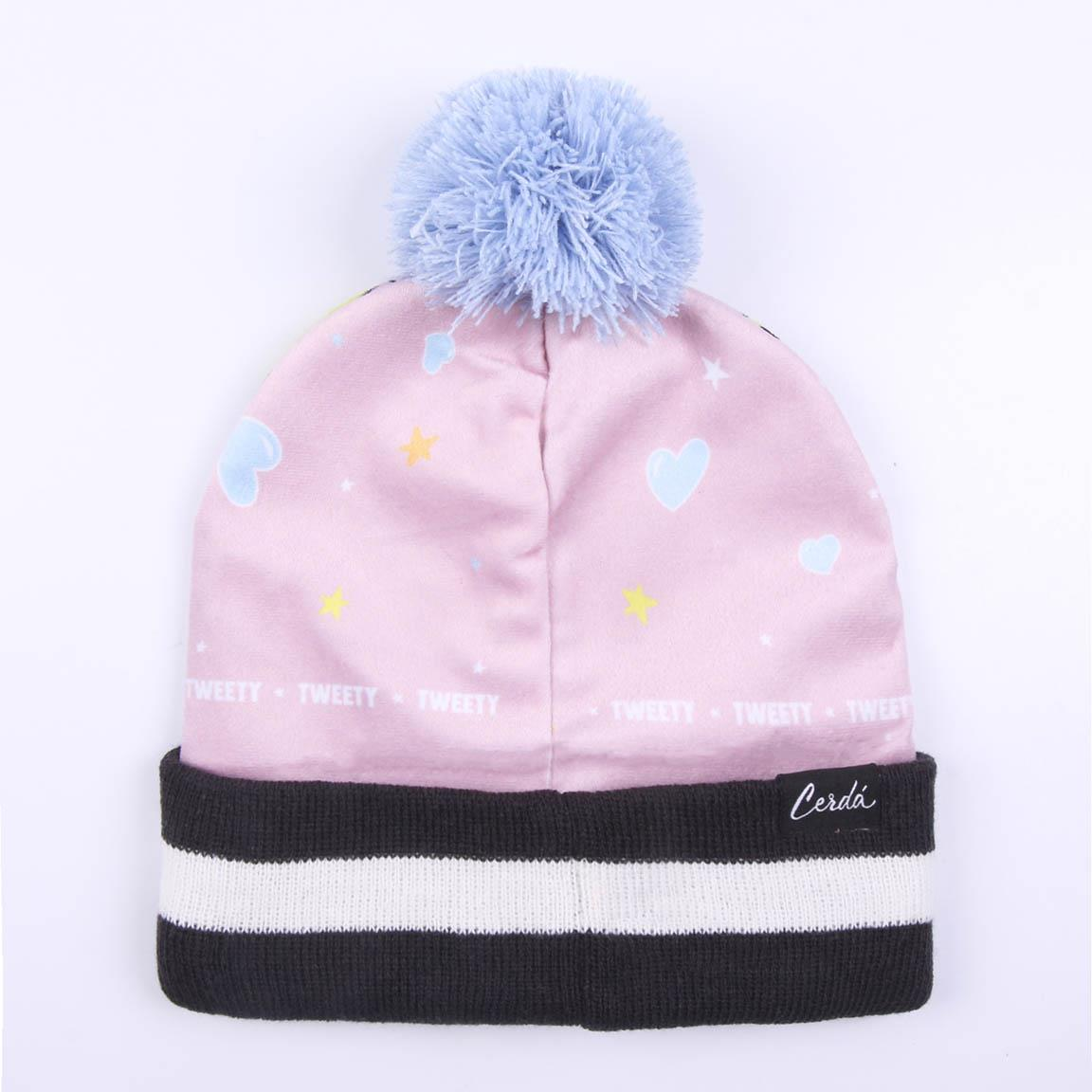 Cappello Invernale con Pon Pon Scaldacollo Guanti Titti Looney Tunes 3 Pz con Confezione Regalo - 9625