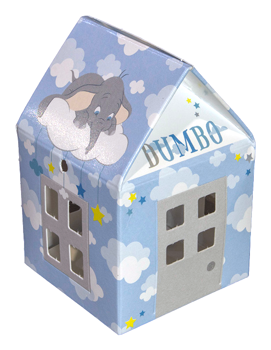 Bomboniera Astuccio Dumbo DISNEY Casetta con Confetti Cerimonie Feste - 68142