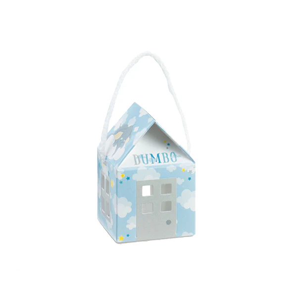 Bomboniera Astuccio Casetta Dumbo DISNEY Scatolina Kit 10 Pezzi Senza Confetti
