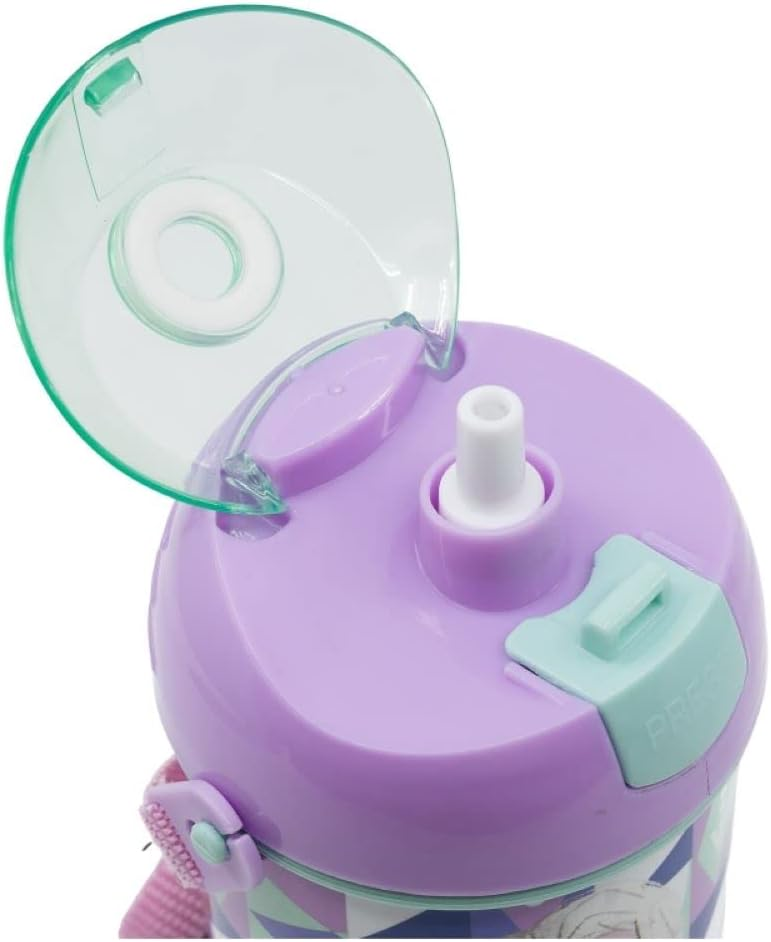 Borraccia Pop-Up Frozen DISNEY Bottiglia in Plastica Riutilizzabile con Tracolla 450 Ml - St74269