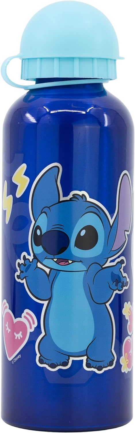 Borraccia in Alluminio Stitch DISNEY con Beccuccio e Coperchio 560 Ml - St75039