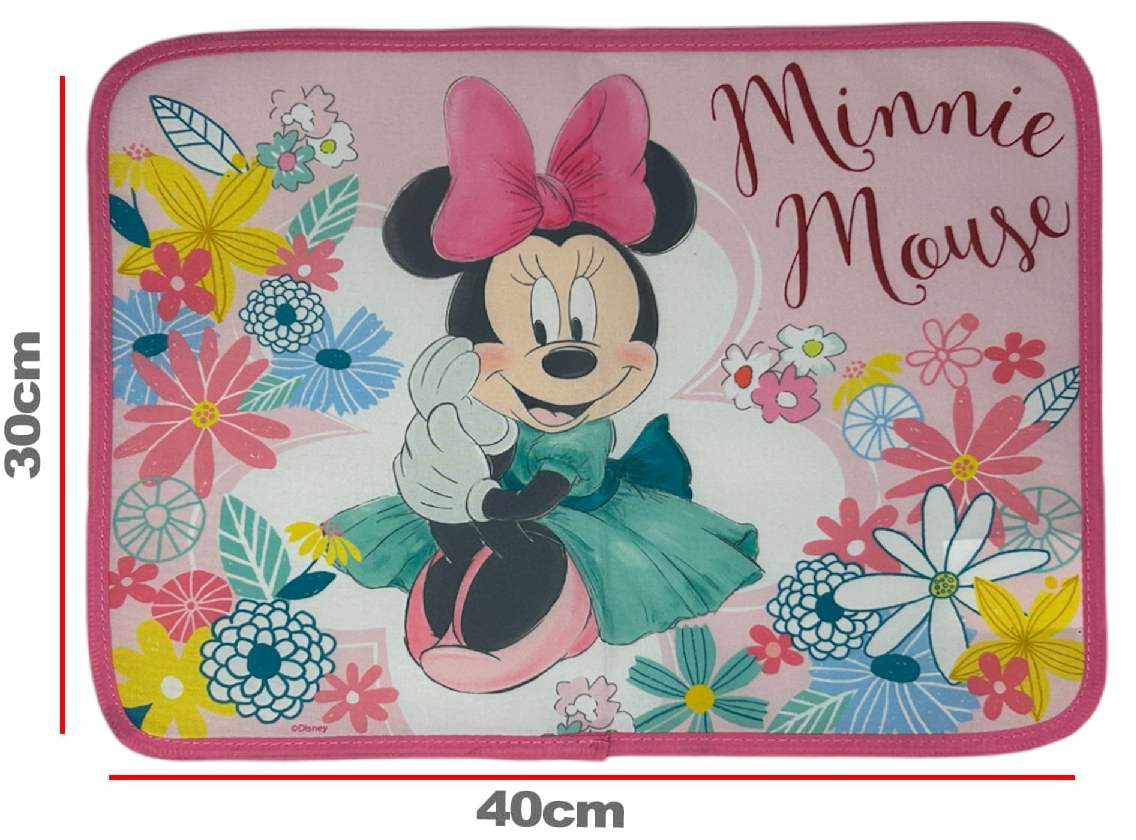 Tovaglietta Minnie DISNEY Colazione Scuola in Poliestere Impermeabile Cm. 40x30 - Tv11mn