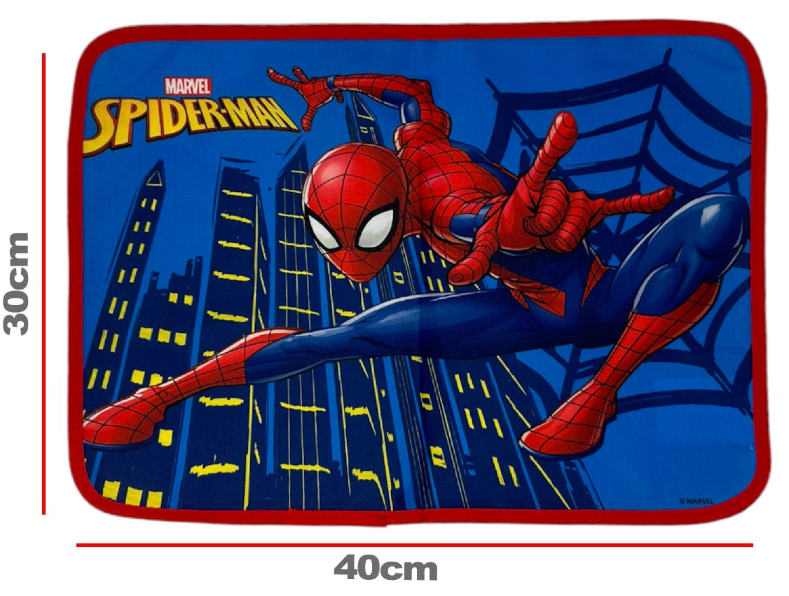 Tovaglietta Spiderman MARVEL Colazione Scuola in Poliestere Impermeabile Cm. 40x30 - Tv14sp