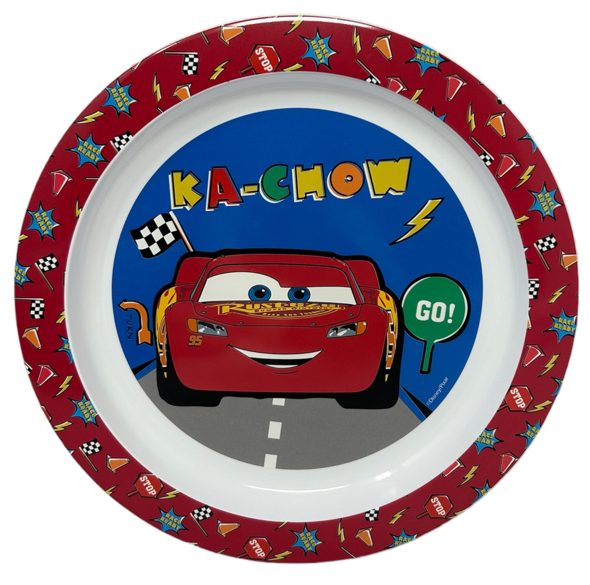 Piatto Piano Cars DISNEY Stoviglia 22 CM in Plastica Riutilizzabile Adatto Al Microonde - St51547
