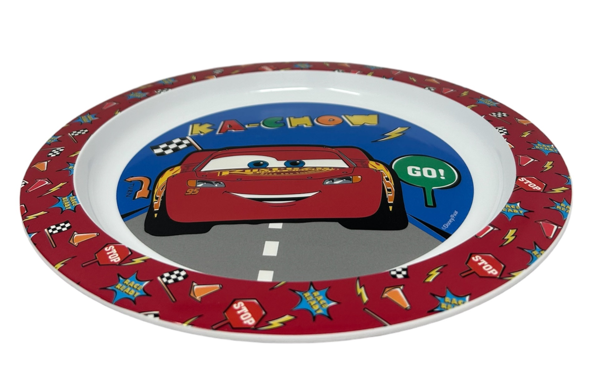 Piatto Piano Cars DISNEY Stoviglia 22 CM in Plastica Riutilizzabile Adatto Al Microonde - St51547