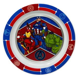 Piatto Piano Avengers MARVEL Stoviglia 22 CM in Plastica Riutilizzabile Adatto Al Microonde - St74147