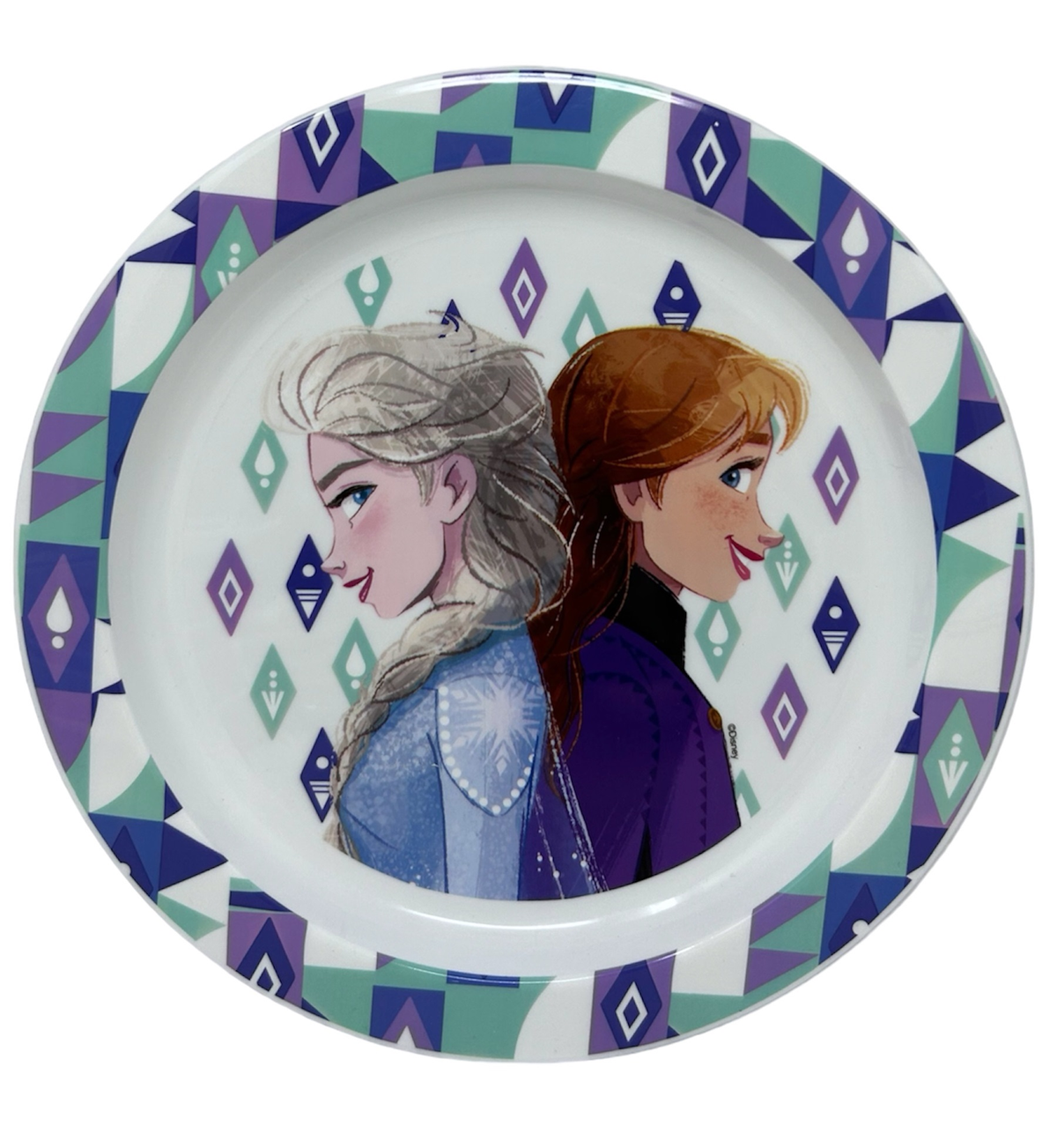 Piatto Piano Frozen DISNEY Stoviglia 22 CM in Plastica Riutilizzabile Adatto Al Microonde - St74247