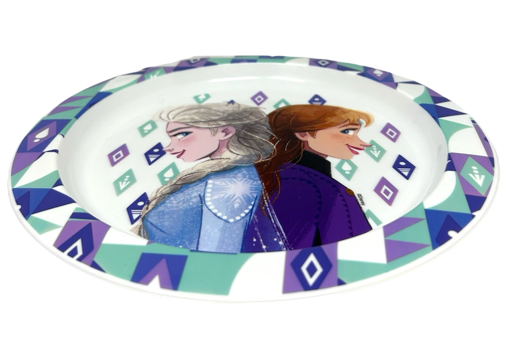 Piatto Piano Frozen DISNEY Stoviglia 22 CM in Plastica Riutilizzabile Adatto Al Microonde - St74247