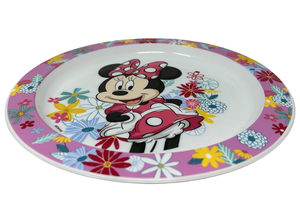 Piatto Piano Minnie DISNEY Stoviglia 22 CM in Plastica Riutilizzabile Adatto Al Microonde - St74447