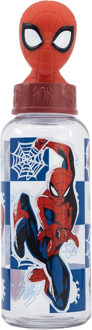 Borraccia con Tappo Svitabile 3d Spiderman MARVEL 560 Ml in Tritan - St74859