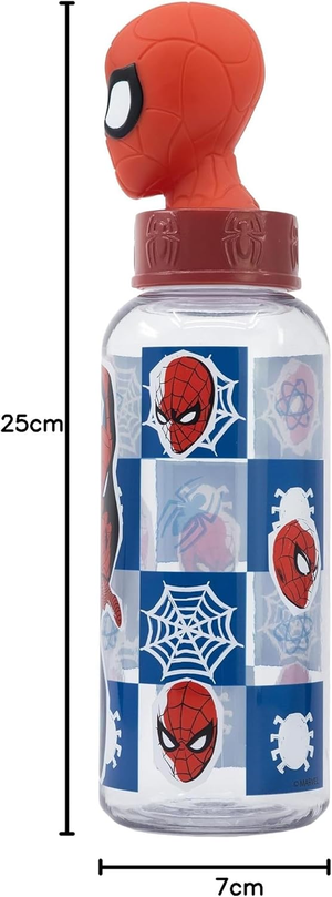 Borraccia con Tappo Svitabile 3d Spiderman MARVEL 560 Ml in Tritan - St74859
