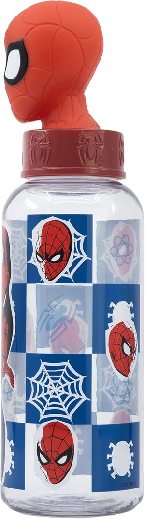 Borraccia con Tappo Svitabile 3d Spiderman MARVEL 560 Ml in Tritan - St74859