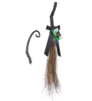 Scopa da Strega Storta 95 CM Accessori Halloween Carnevale - 10990