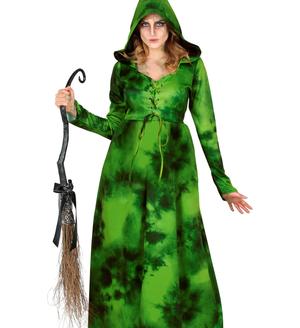 Scopa da Strega Storta 95 CM Accessori Halloween Carnevale - 10990