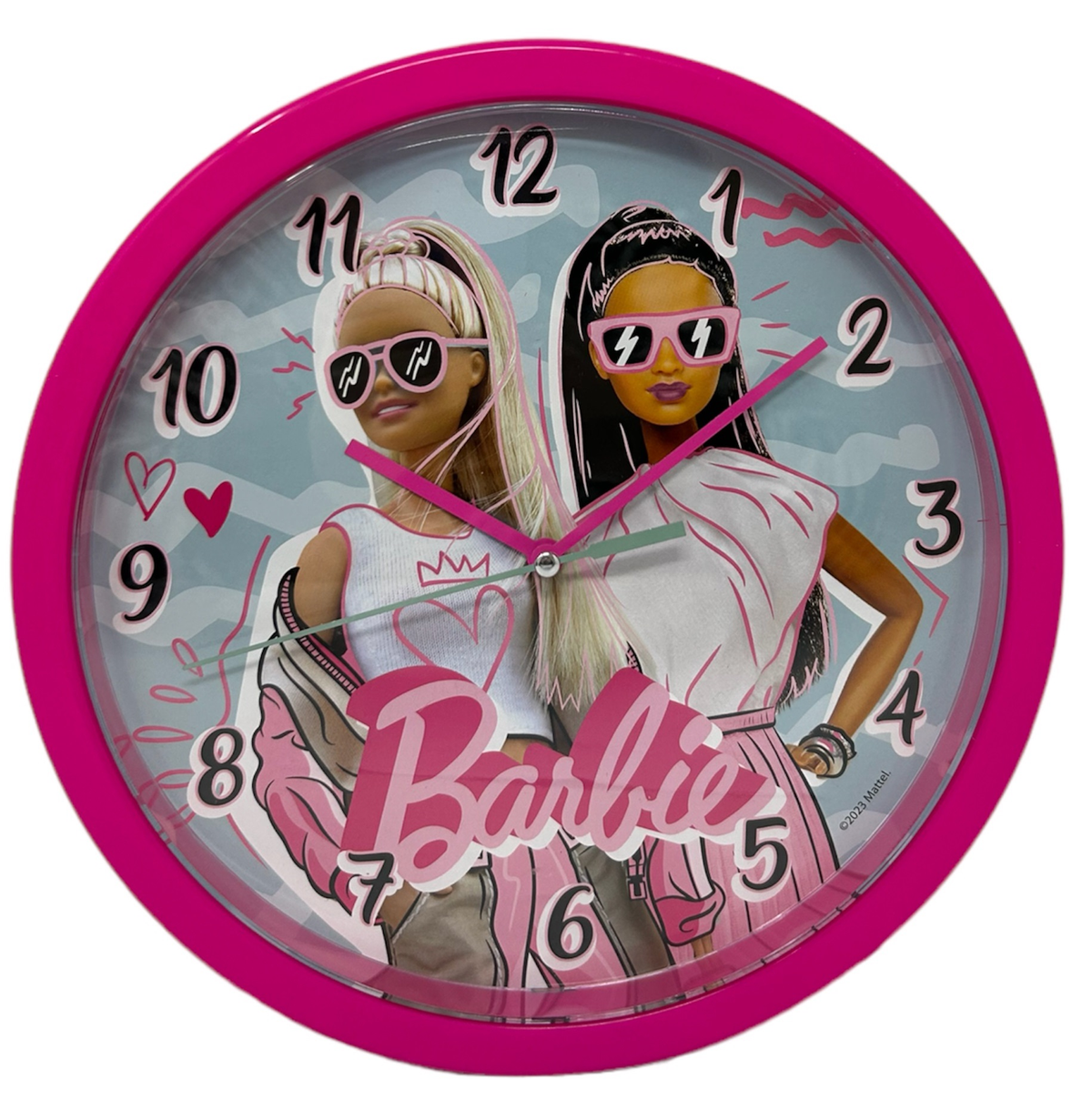 Orologio da Parete Barbie Mattel Diametro Cm. 25 - Bb00014