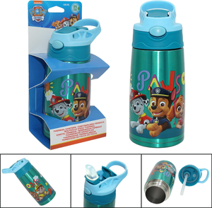 Borraccia Termica con Beccuccio Paw Patrol 450 Ml Apertura Automatica - Pw19860