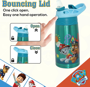 Borraccia Termica con Beccuccio Paw Patrol 450 Ml Apertura Automatica - Pw19860