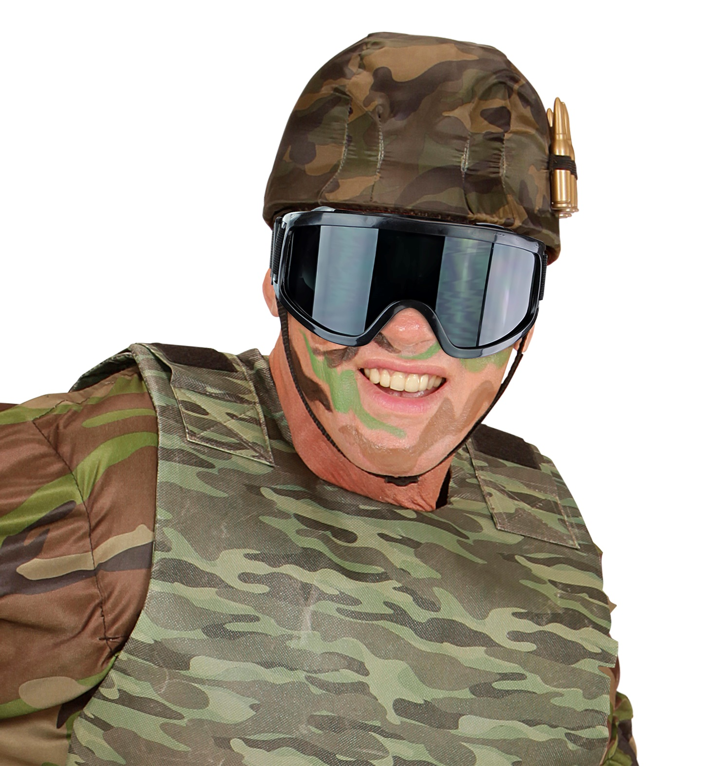 Occhiali Tattici Mascherina Militare Accessorio per Travestimenti Costumi Carnevale da Bambino - 02438