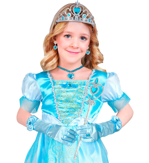 Set Accessori Principessa Azzurra 6 Pezzi Accessori per Costumi Travestimenti Bambini - 96564