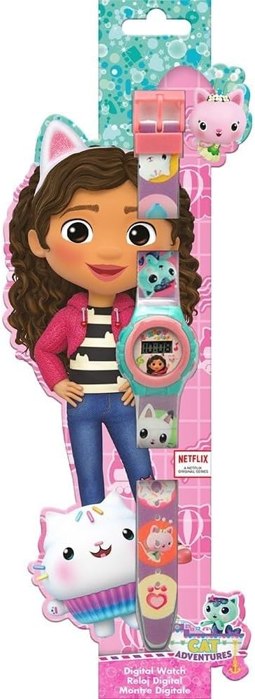 Orologio da Polso Digitale Gabby's Dollhouse  in Confezione Sagomata - Gd00020
