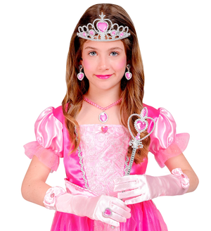 Set Accessori Principessa Rosa 6 Pezzi Accessori per Costumi Travestimenti Bambini - 96565