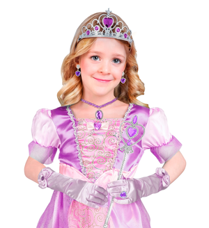 Set Accessori Principessa Viola 6 Pezzi Accessori per Costumi Travestimenti Bambini - 96567