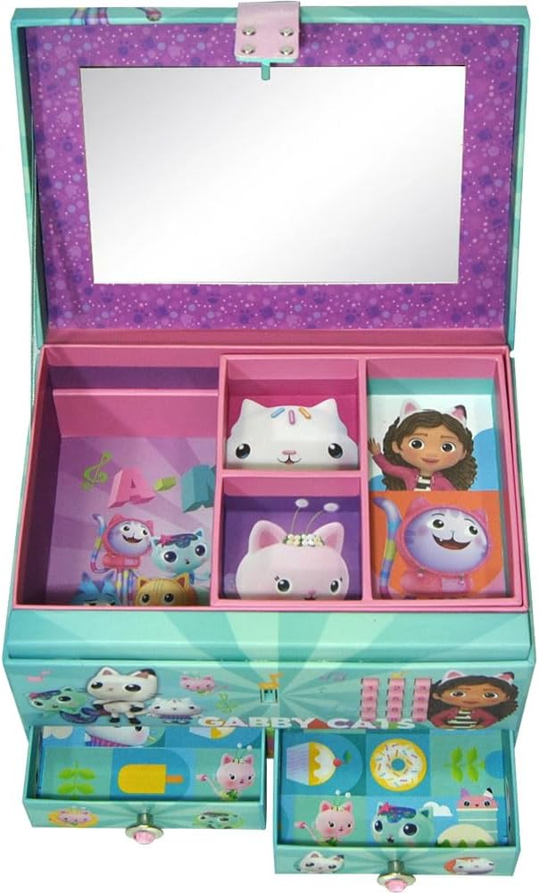 Portagioie Musicale Gabby's Dollhouse con Codice Segreto Elettronico in Cartone - Gd00041