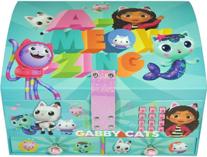 Portagioie Musicale Gabby's Dollhouse con Codice Segreto Elettronico in Cartone - Gd00041