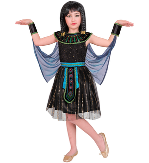 Vestito Carnevale Regina Egiziana Costume Travenstimento Bambina - 0838