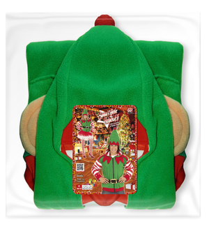 Vestito Carnevale Elfo Aiutante di Babbo Natale Felpa Costume Travestimento Adulto - 0703
