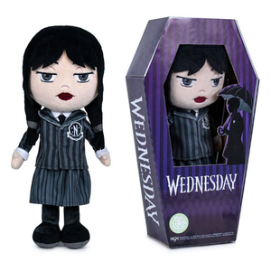 Peluche Wednesday Mercoledi' Addams Netflix 32 CM Divisa Scolastica con Scatola - 760023238/1