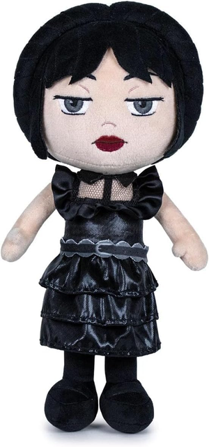 Peluche Wednesday Mercoledi' Addams Netflix 32 CM Abito da Ballo con Scatola - 760023238/2
