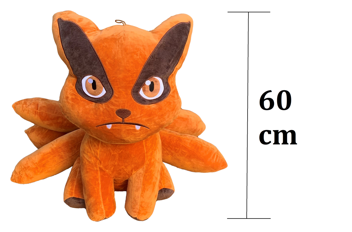 Peluche Kurama Jumbo Kyubi Volpe a Nove Code Naruto Shippuden Pupazzo 60 CM - 16002178