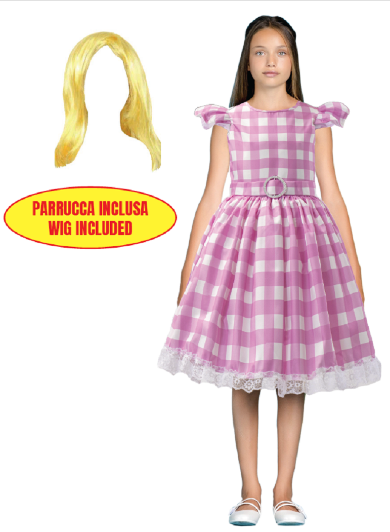 Vestito Carnevale Fashion Girl Travestimento Abito Barbie Bambina - 28100