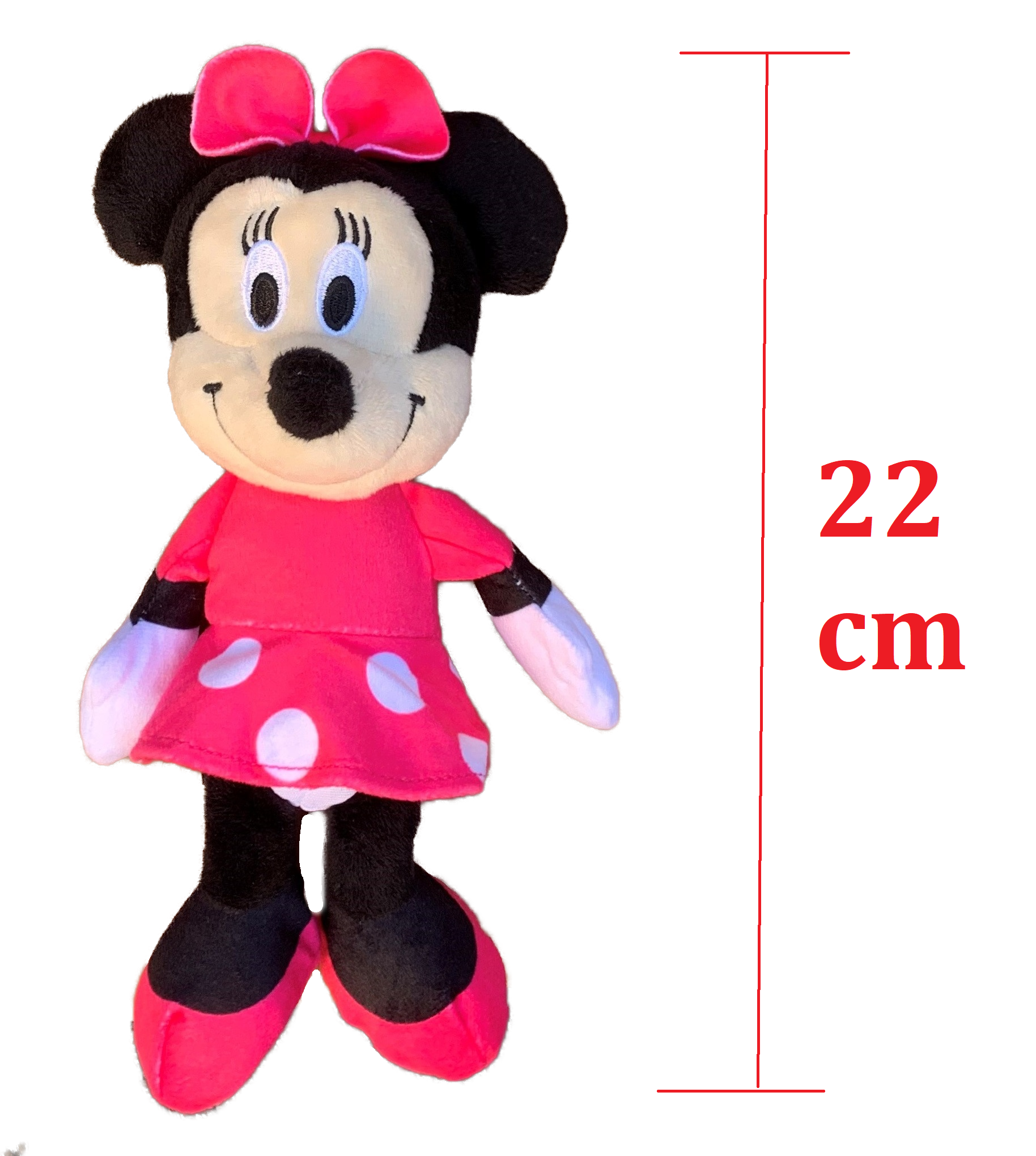 Peluche Minnie Mouse DISNEY Fuxia Pupazzo 22 CM - 71370d