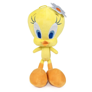 Peluche Titti il Canarino con Fiore Argento Looney Tunes Pupazzo 20 CM - 760020480/1