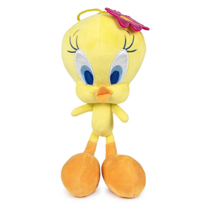 Peluche Titti il Canarino con Fiore Fucsia Looney Tunes Pupazzo 20 CM - 760020480/2