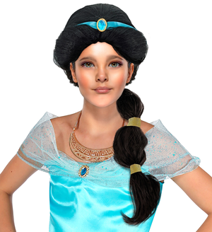 Parrucca Principessa Araba Jasmine Accessori per Abito Vestito Travestimento Carnevale - 06326
