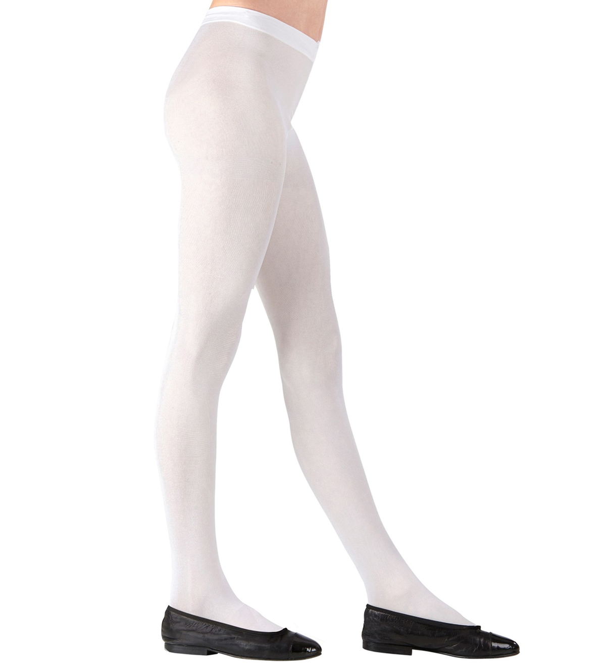 Calze Collant Bianchi 40 Denari Accessori Abito Travestimento Vestito Carnevale - 20512