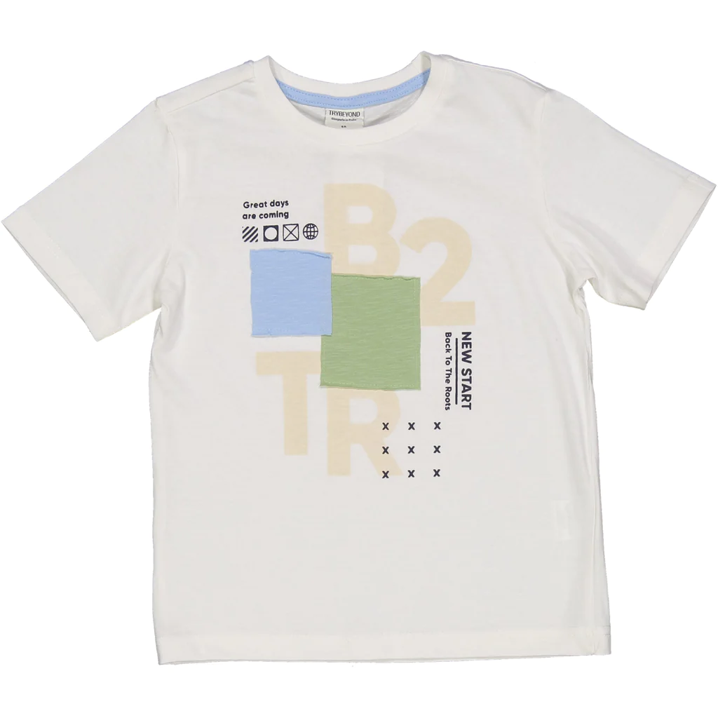 T-Shirt con Stampa e Applicazioni Maglietta Bambino Birba 100% Co - 84482.00/g