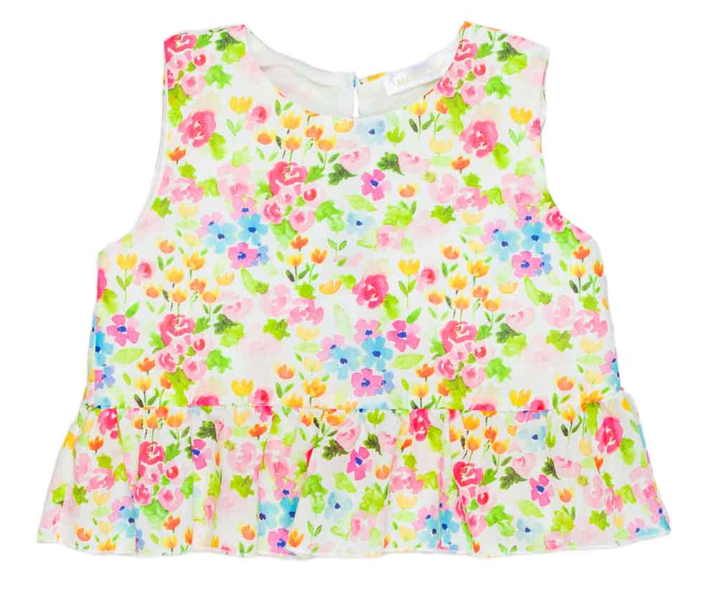 Top Bambina Maglietta Fantasia Floreale Meilisa Bai - Fl5723