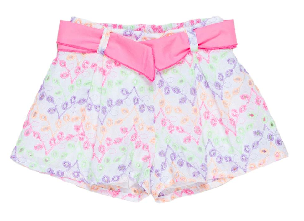 Short Bambina Pantaloncini in Tessuto Ricamato Meilisa Bai - Fl5739