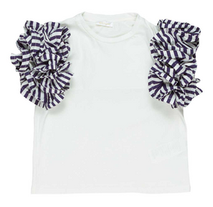 T-Shirt Ragazza Maglietta con Balze Mailisa Bai - Fl5810