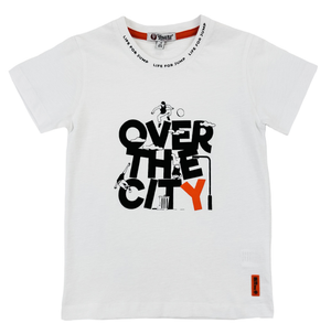 T-Shirt con Stampa Yours Manica Corta Bambino 3/7 Anni - By477