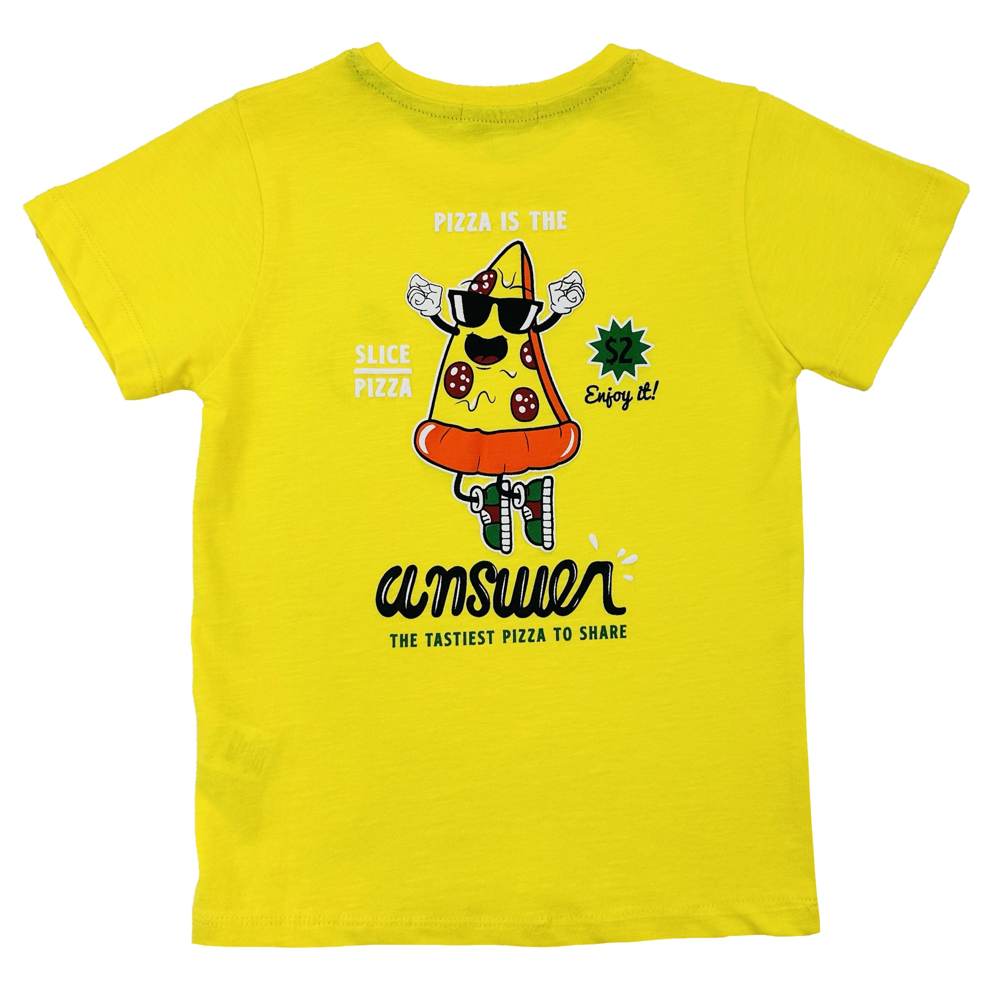 T-Shirt con Stampa Yours Manica Corta Bambino 3/7 Anni - By484